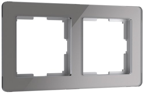 Рамка универсальная Werkel Acrylic 2-м. стекло графит фото Рамка универсальная Werkel Acrylic 2-м. стекло графит картинка